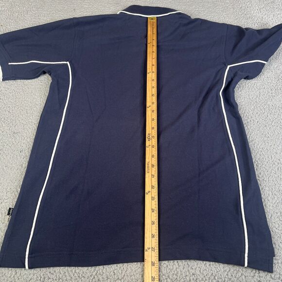 IZOD Polo Shirt Mens Small Blue White Performance XFG Golf - Picture 6 of 9
